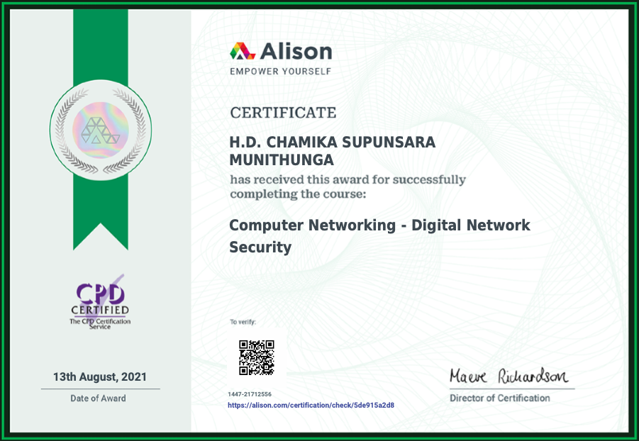 Certificate 3