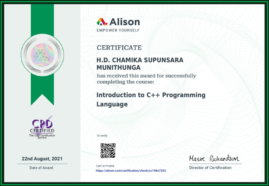 Certificate 3